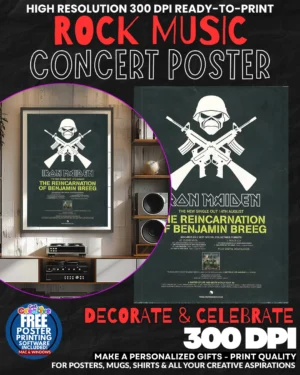 Iron Maiden 12 Music Rock Concert Poster Wall Art