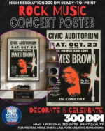 James Brown 3 Music Rock Concert Poster Wall Art