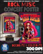 Janis Joplin 1 Music Rock Concert Poster Wall Art
