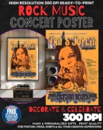 Janis Joplin 2 Music Rock Concert Poster Wall Art