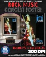 Jimi Hendrix 1 Music Rock Concert Poster Wall Art