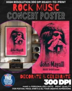 John Mayall 1 Music Rock Concert Poster Wall Art