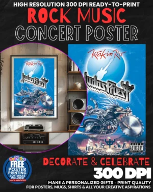 Judas Priest 1 Music Rock Concert Poster Wall Art