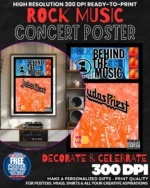 Judas Priest 2 Music Rock Concert Poster Wall Art