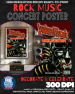 Judas Priest 3 Music Rock Concert Poster Wall Art