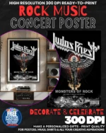 Judas Priest 4 Music Rock Concert Poster Wall Art
