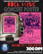 Kiss 3 Music Rock Concert Poster Wall Art