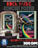 Led Zeppelin 2 Music Rock Concert Poster Wall Art