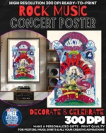 Led Zeppelin 4 Music Rock Concert Poster Wall Art
