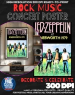 Led Zeppelin 6 Music Rock Concert Poster Wall Art
