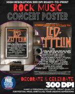 Led Zeppelin 11 Music Rock Concert Poster Wall Art