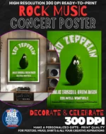 Led Zeppelin 12 Music Rock Concert Poster Wall Art