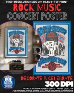 Lynyrd Skynyrd 2 Music Rock Concert Poster Wall Art