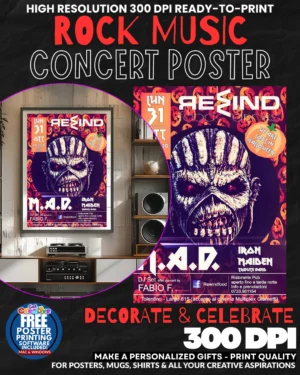 Mad 1 Music Rock Concert Poster Wall Art