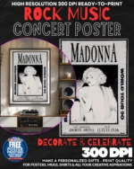 Madonna 4 Music Rock Concert Poster Wall Art