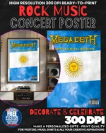 Megadeth 1 Music Rock Concert Poster Wall Art