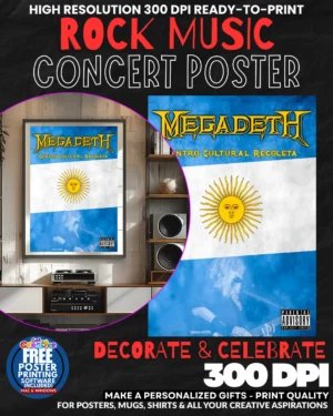 Megadeth 1 Music Rock Concert Poster Wall Art