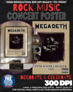 Megadeth 5 Music Rock Concert Poster Wall Art