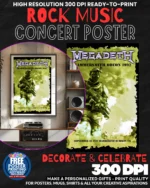 Megadeth 6 Music Rock Concert Poster Wall Art