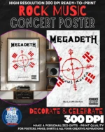 Megadeth 10 Music Rock Concert Poster Wall Art
