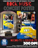 Metallica 4 Music Rock Concert Poster Wall Art