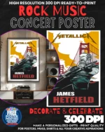Metallica 6 Music Rock Concert Poster Wall Art