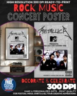 Metallica 9 Music Rock Concert Poster Wall Art