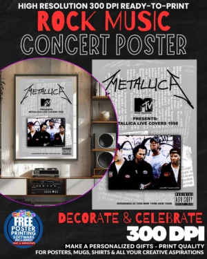 Metallica 9 Music Rock Concert Poster Wall Art