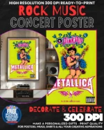 Metallica 10 Music Rock Concert Poster Wall Art