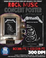 Metallica 13 Music Rock Concert Poster Wall Art