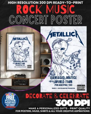 Metallica 16 Music Rock Concert Poster Wall Art