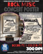 Metallica 17 Music Rock Concert Poster Wall Art