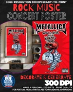 Metallica 19 Music Rock Concert Poster Wall Art