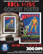Metallica 20 Music Rock Concert Poster Wall Art