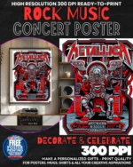 Metallica 22 Music Rock Concert Poster Wall Art