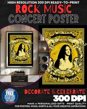 Metallica 24 Music Rock Concert Poster Wall Art