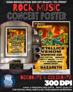 Metallica 25 Music Rock Concert Poster Wall Art