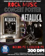 Metallica 26 Music Rock Concert Poster Wall Art