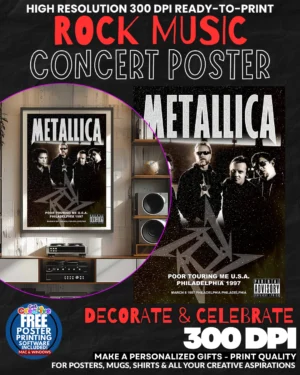 Metallica 26 Music Rock Concert Poster Wall Art