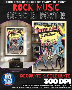 Metallica 27 Music Rock Concert Poster Wall Art