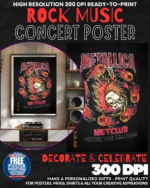 Metallica 28 Music Rock Concert Poster Wall Art