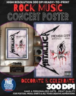 Metallica 29 Music Rock Concert Poster Wall Art