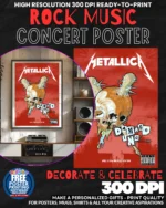 Metallica 32 Music Rock Concert Poster Wall Art
