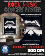 Metallica 34 Music Rock Concert Poster Wall Art