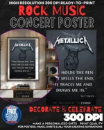 Metallica 36 Music Rock Concert Poster Wall Art