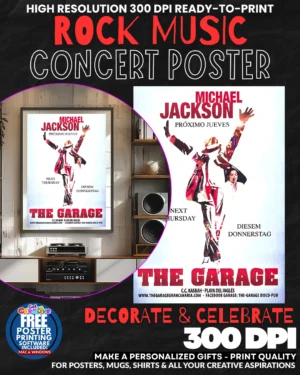 Michael Jackson 3 Music Rock Concert Poster Wall Art