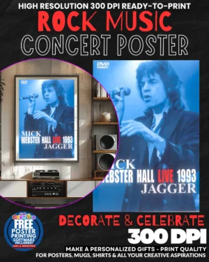 Mick Jagger 1 Music Rock Concert Poster Wall Art
