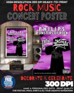 Monsters Of Rock Music Rock Concert Poster Wall Art