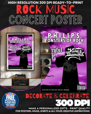 Monsters Of Rock Music Rock Concert Poster Wall Art