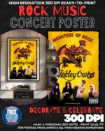 Motle Crue 2 Music Rock Concert Poster Wall Art